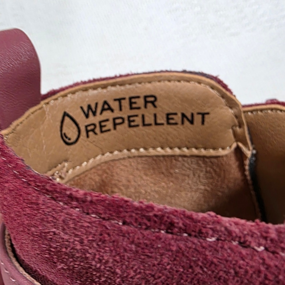 Vionic 9.5W Ankle Boots Suede Low Heel Raspberry - Picture 6 of 9